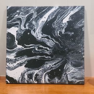 12"x12" HANDMADE PAINT POUR